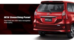 Tampilan Eksterior Belakang Toyota Grand New Veloz