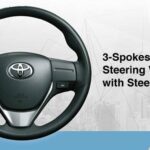 3 spoke urethane steering wheel with steering switch