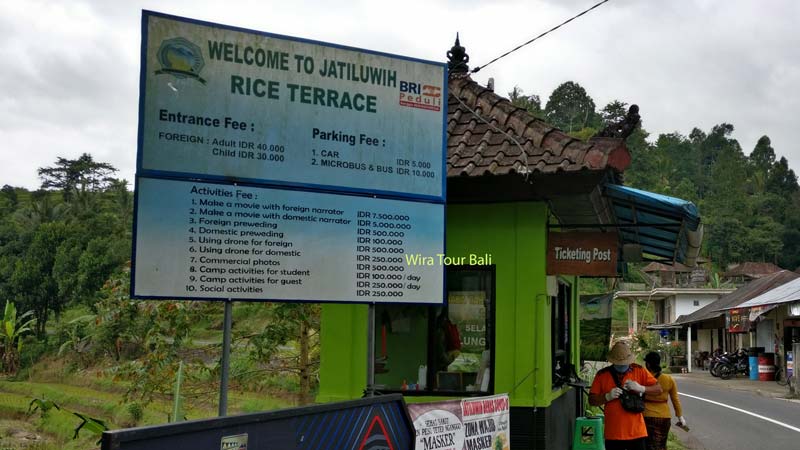 Tiket Masuk Area Sawah Terasering Jatiluwih