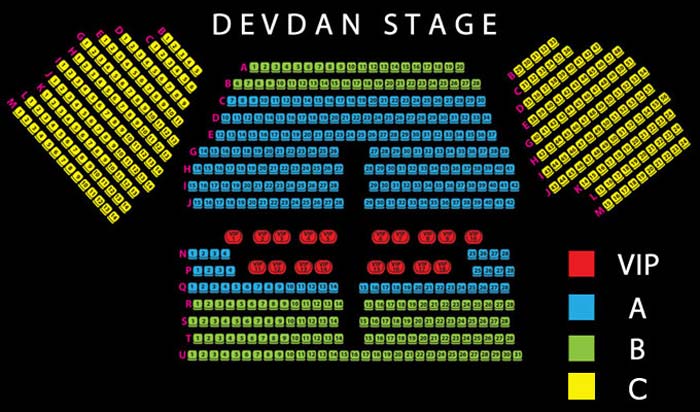 Layout Devdan Show Stage Map