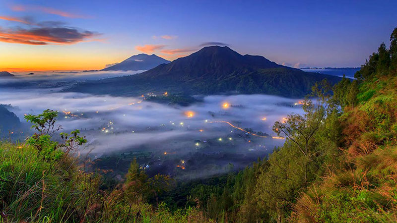 Pemandangan Kabut Desa Pinggan Kintamani