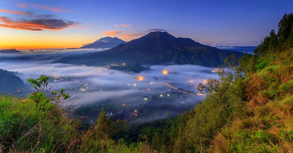 Foto Pemandangan Alam Indonesia Hd Pemandangan Pinggan Kintamani Kabut