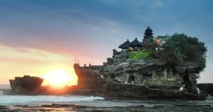 Sunset Di Pura Tanah Lot Tabanan Bali