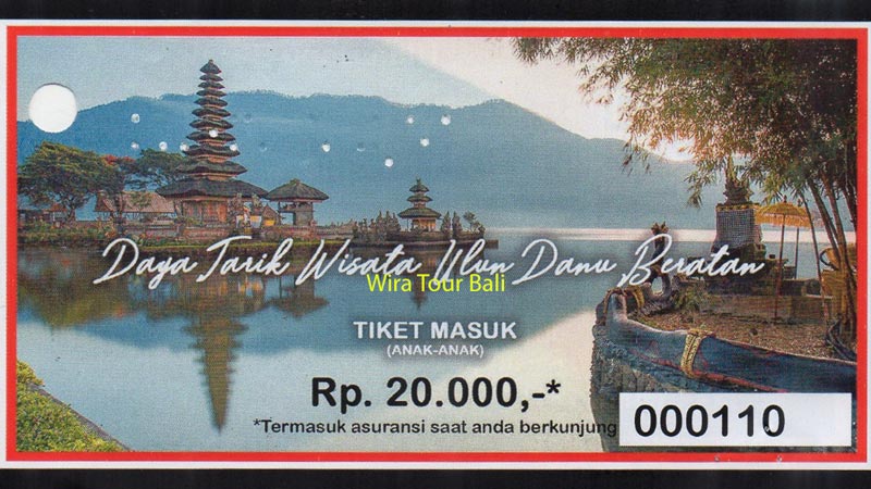 Harga Tiket Masuk Pura Ulun Danu Beratan Anak
