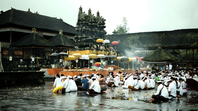 Pura Besakih di lereng Gunung Agung