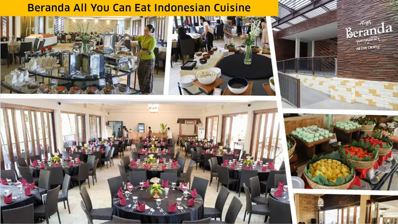 Restoran Beranda dengan konsep all-you-can-eat khas Indonesia. Foto © Garuda Wisnu Kencana