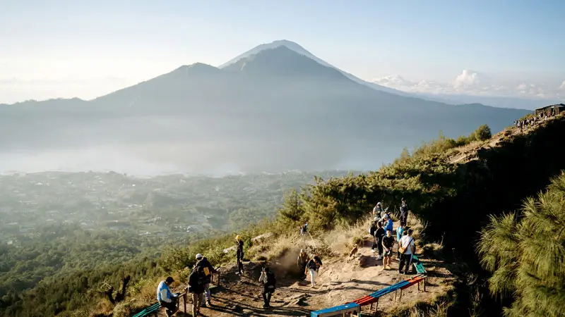 Jalur pendakian pemula Gunung Batur dari Toya Bungkah