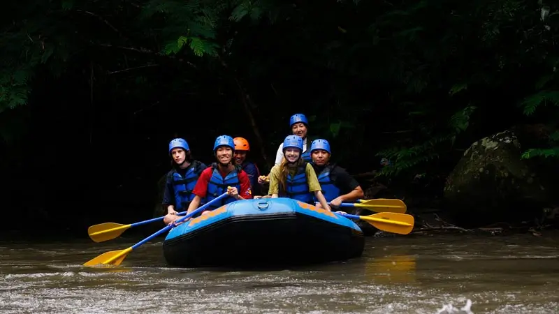Peserta Ayung Rafting di Sungai Ayung Ubud (paket 1 hari private)