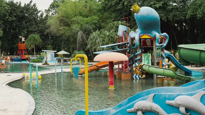 Area Water Play Zone untuk anak di Bali Safari